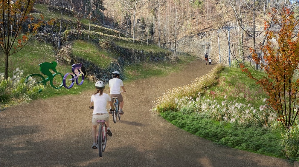 沉庆城口山区文旅生态超疏水土村落公路